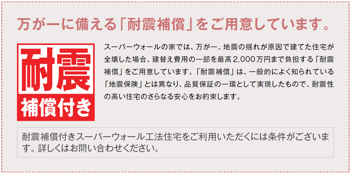 万が一に備える耐震保障