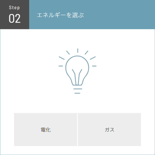Step02エネルギーを選ぶ