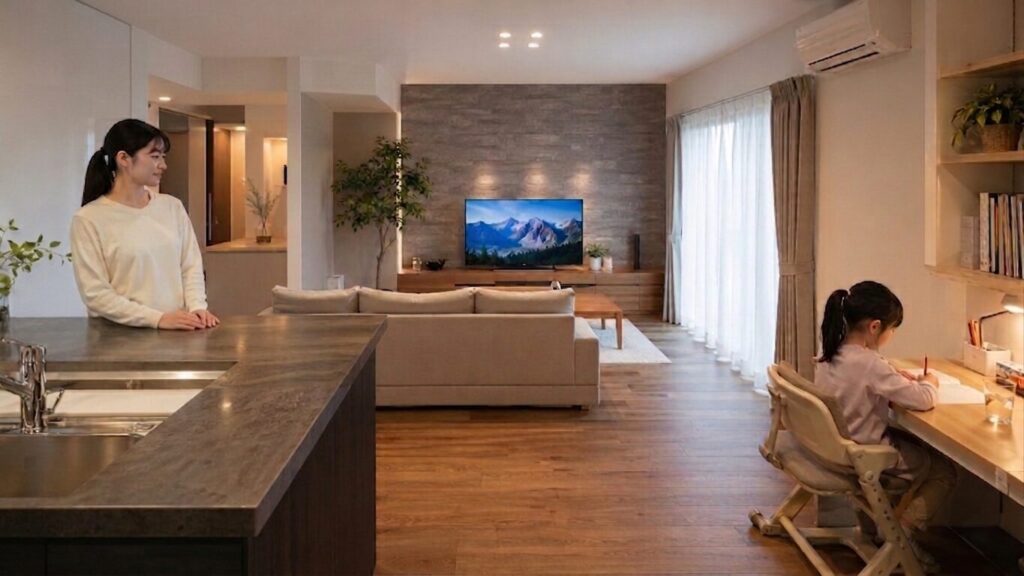 子育てしやすい部屋作り｜リビング学習を「散らかる原因」にしないための可変設計という考え方