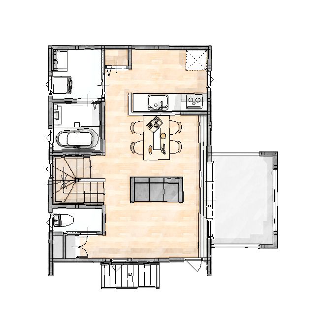 ModelHouse"Dai Air house"２階間取り図