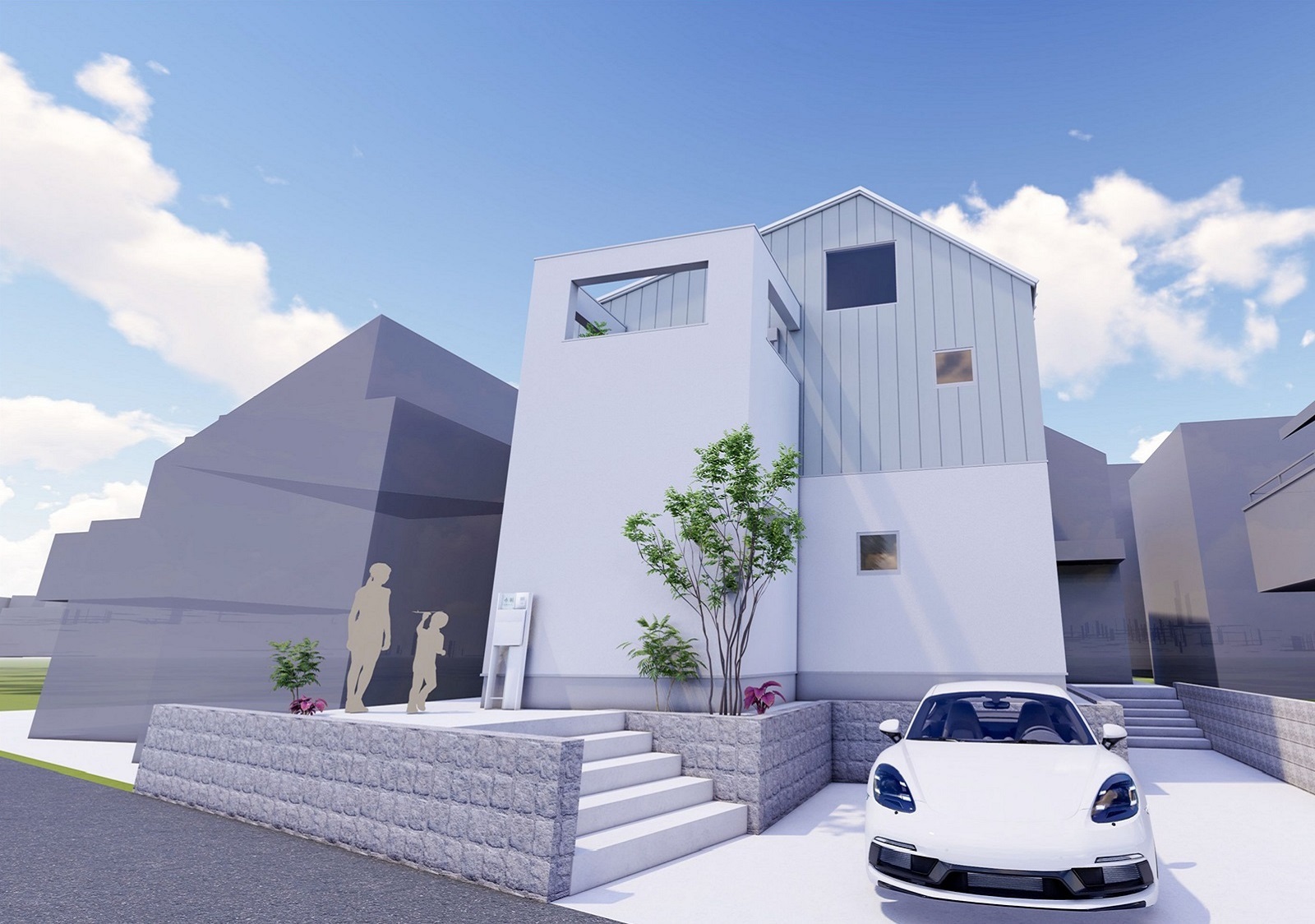 宿泊体験モデルハウス"Dai Air house"建築中