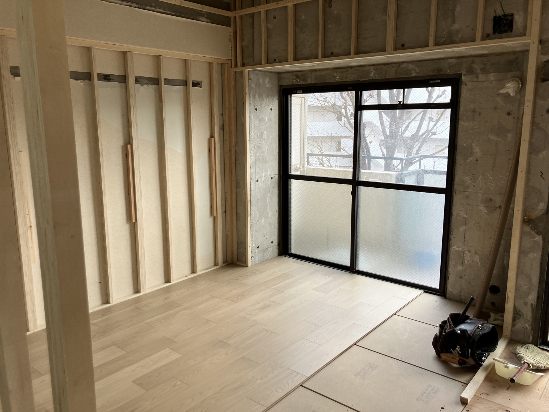 リノベーション中のマンション