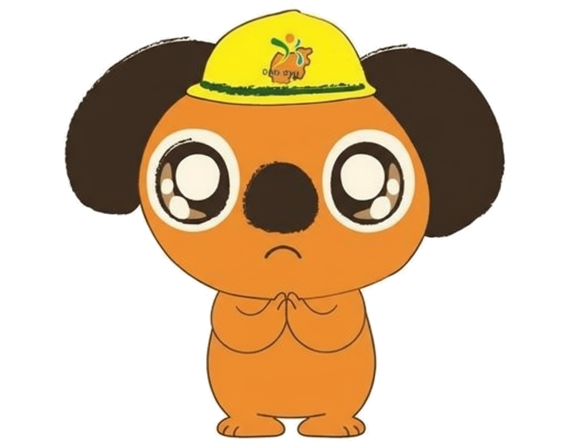 謝罪しているコアラ