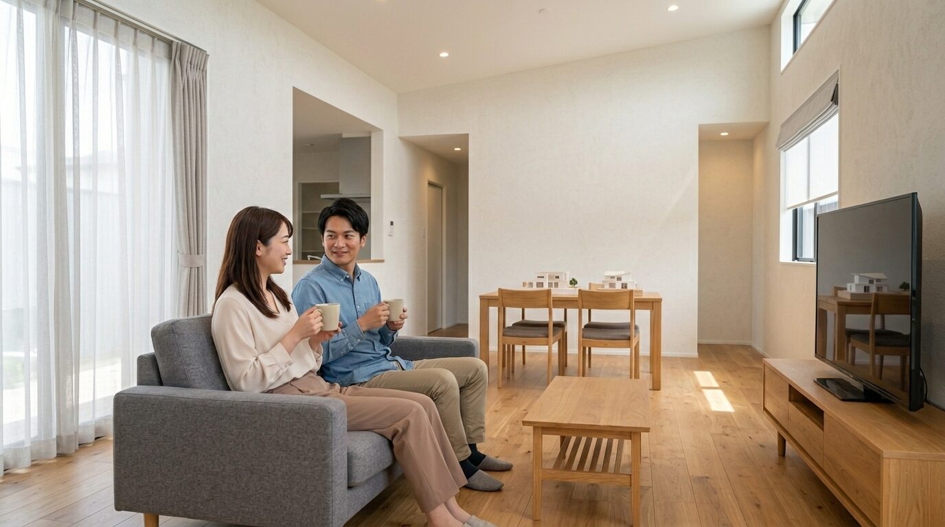 家づくりと土地探しの不安を解消し、理想の高性能住宅で快適な暮らしを満喫する夫婦